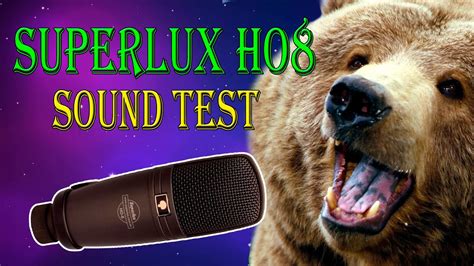 Тест микрофона Superlux Ho8 и полезные советы Sound Test Youtube