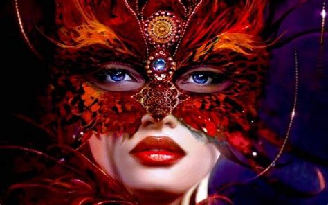 Amazing Beautiful Mask Women Hd Wallpaper Desktop Background Masks