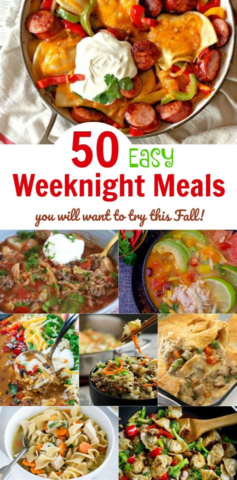 50 easy weeknight meals you will want to try this fall powered by mom easy fast dinner recipes