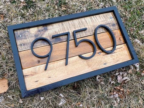 30 Rustic House Number Signs