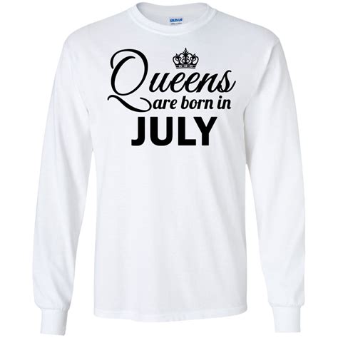 Queens Are Born In July Shirt Hoodie Tank Ifrogtees