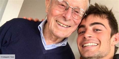 photo clément rémiens ses tendres retrouvailles avec son papy georges voici