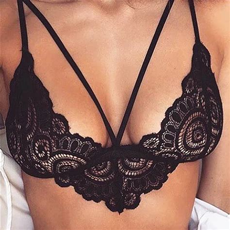 Buy Hot Women Sexy Translucent Underwear Lace Bra Floral Sheer Top Seamless