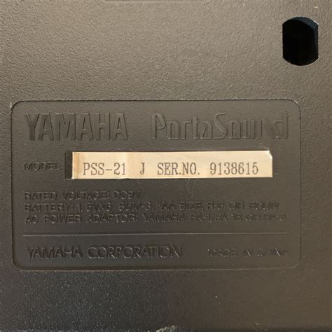 あ 1069 Yamaha ヤマハ Portasound Pss 21 電子キーボード 37 ミニ鍵盤 音出し確認ヤマハ｜売買された