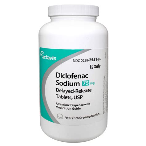 Diclofenac Sodium Dr 75mg Rx Products