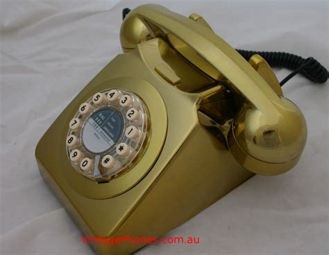 New Reproduction Brass 746 Gpo Vintage Retro Rotary Dial Telephone