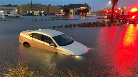 Roads Closed In Destin Due To Flooding From Heavy Rain Wear