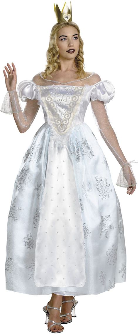 White Queen Deluxe Costume Alice In Wonderland White Queen Costume