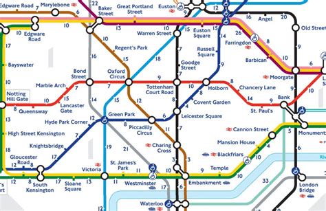 Londons First Official Tube Map Showing How Long It Takes To Walk
