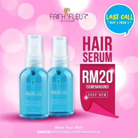 Saya sudah try ini hair serum dari faith fleur, anda bila lagi? FAITH FLEUR HAIR SERUM -65ML | Shopee Malaysia