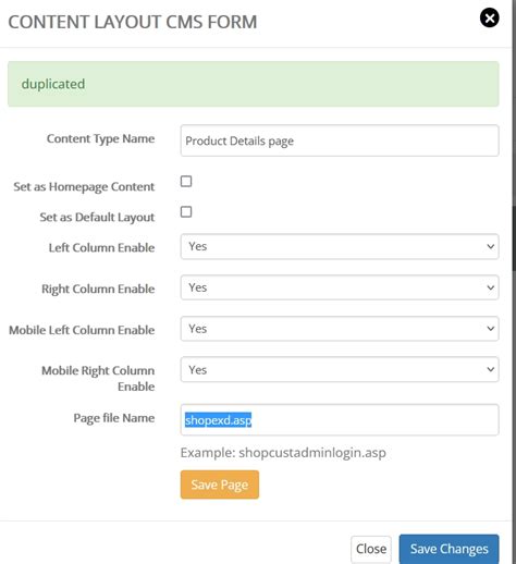 Vp Asp Shopping Cart Online Help Guides Layout Manager Using Cms