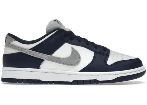 Nike Dunk Low Summit White Midnight Navy In Blue Lyst