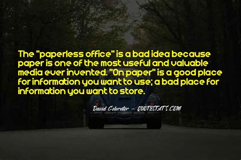 Top 12 Paperless Quotes Famous Quotes And Sayings About Paperless