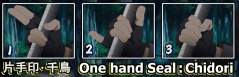 Naruto Sasuke Onehandseals Chidori Sasuke Naruto Hand Signs Super