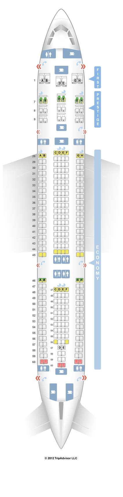 Seatguru Seat Map Korean Air Airbus A330 300 333 V1