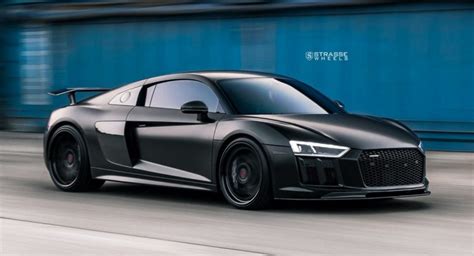 All Black Audi R8 V10 Plus Looks Like A Four Wheel Stealth Bomber