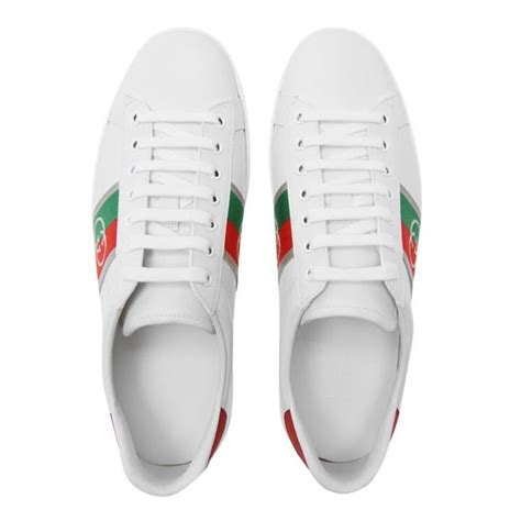 Gucci Mens New Ace Gg Webbed Low Trainers Low Trainers Flannels