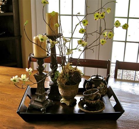 The best dining room tables combine table linens, serveware, tableware, and other fun accents to make an attractive looking dining room. Organic centerpiece... | Dining room table decor, Dining ...