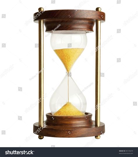 Hourglass Isolated On White Stock Photo Edit Now 90135679