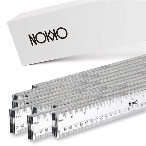 Buy Nokko Clear Plastic Rulers Bulk 50 Piece Pack Transparent 12 Inch