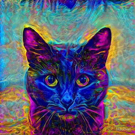Abstractions Of Abstract Abstraction Of Cat By Blackhalt Redbubble