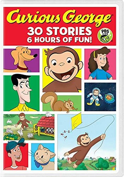 Curious George 30 Story Collection Dvd 6 Hours Pbs Kids Show Learning 2