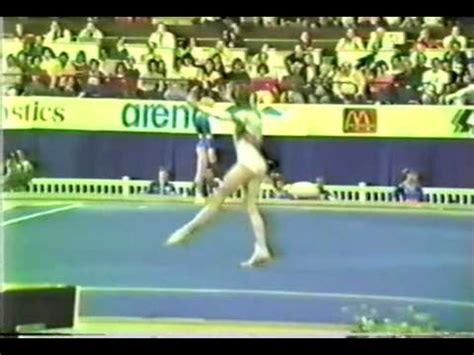2nd T ROM Daniela Silivas FX 1985 World Gymnastics Championships 9