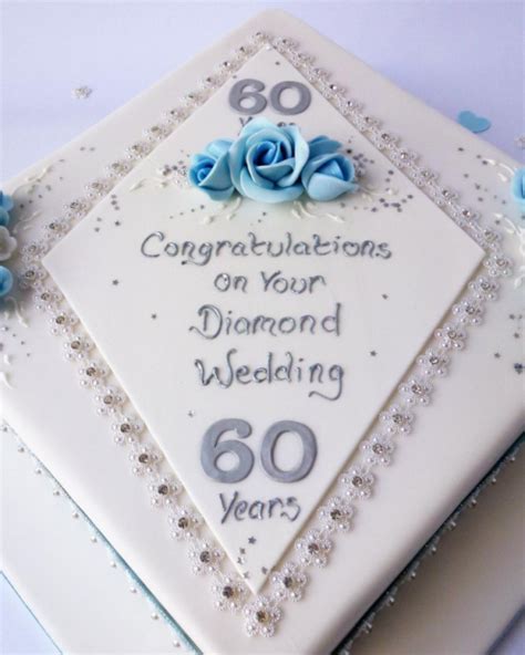 Diamond Wedding Anniversary Cake Karens Cakes