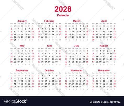 Free Calendar Year 2028 Nohatcc
