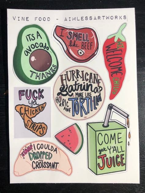 These Illustrated Stickers Are Inspired By Iconic Vine Quotes Aol