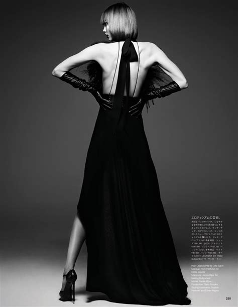 Karlie Kloss Poses For Hedi Slimane In Vogue Japan June