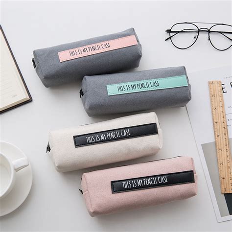 Novelty This Is My Pencil Case Linen Pencil Case Stationery School