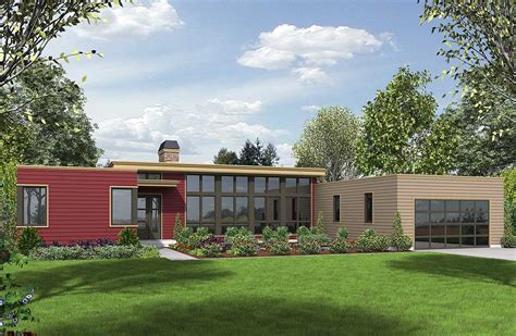 3 Bed Modern House Plan With Open Concept Layout 69619am Architectural Designs House Plans
