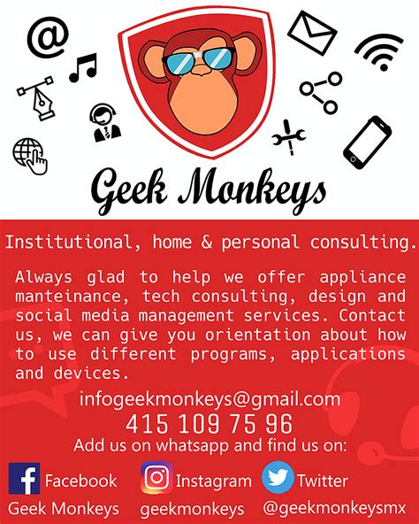 Geek Monkeys Home And Personal Consulting Services Discover San