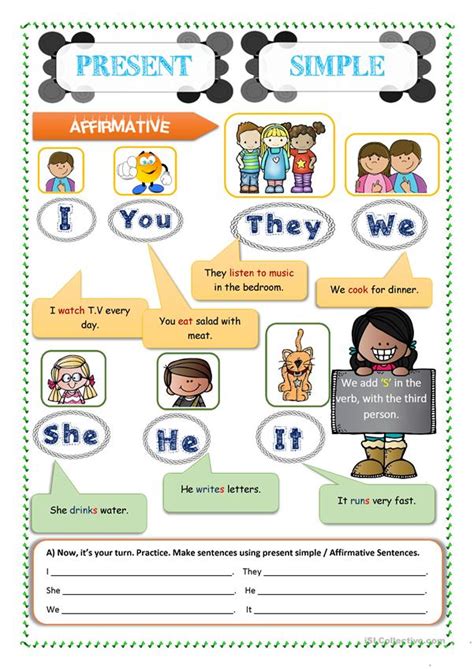 Lessons, cartoons, songs, vocabulary and more, so children can learn english having fun. Present Simple -Easy for Kids - Grammar. worksheet - Free ...