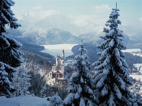 Neuschwanstein Castle In Winter Bavaria Germany Photo On Sunsurfer