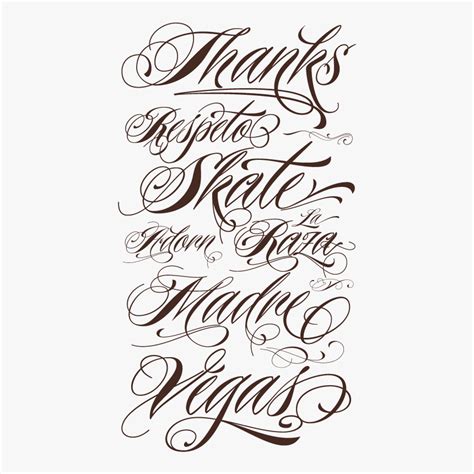 Tattoo Lettering Font Free Download Best Design Idea