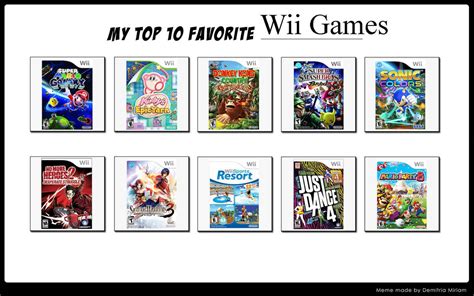 Top 10 Wii Games By Forestthegamer On Deviantart