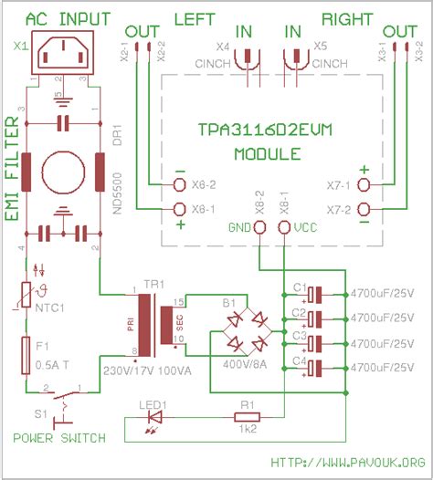 For the pcb layout please see the tpa3130d2evm user guide. Tpa3116D2 Amplifier Circuit Diagram / Resolved Tpa3116d2 ...