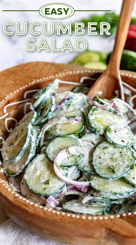 Creamy Cucumber Salad 5 Minutes To Make Mom On Timeout