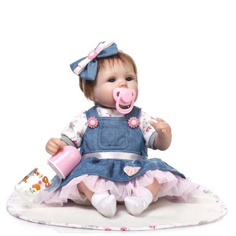 boneca bebê reborn silicone manuela 40cm store doll bonecas magazine luiza
