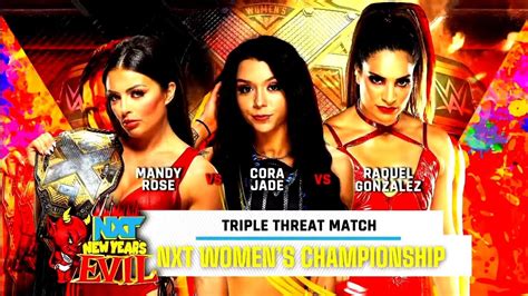 Mandy Rose Vs Raquel Gonzalez Vs Cora Jade Campeonato Femenino NXT