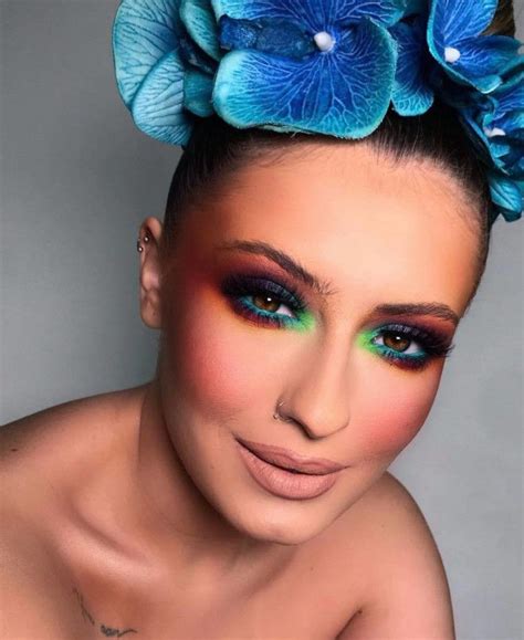 Brighten Up Your Moody Days With These Stunning Neon Makeup Looks For
