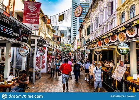 Chinatown Street Market Singapore Editorial Stock Image Image Of