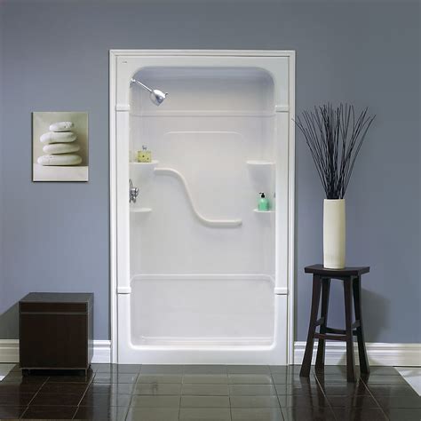 Mirolin Madison 48 Inch 1 Piece Acrylic Shower Stall The Home Depot