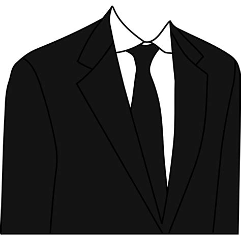 Black Suit Jacket Vector Illustration Free Svg