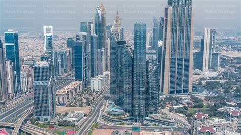 Dubai International Financial Centre District With Modern Skyscrapers