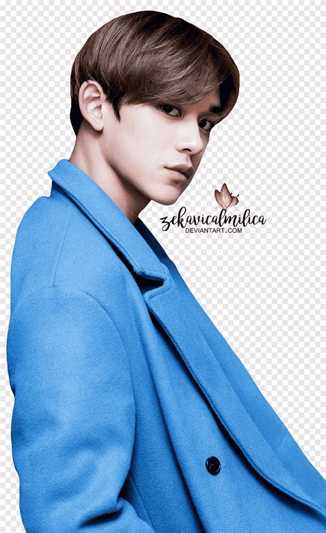 Nct Lucas Sweet Valentine Day Man In Blue Jacket Png Pngegg