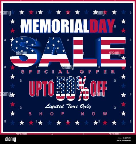 Vector Illustration For Memorial Day Sale Perfect For Any Use Stock Vector Image And Art Alamy