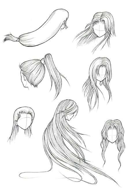 Пин от пользователя Irina Smirnova на доске Зарисовки Рисование волос